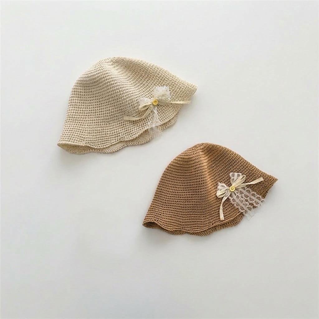 【HAT】レース麦わら帽子 C0260