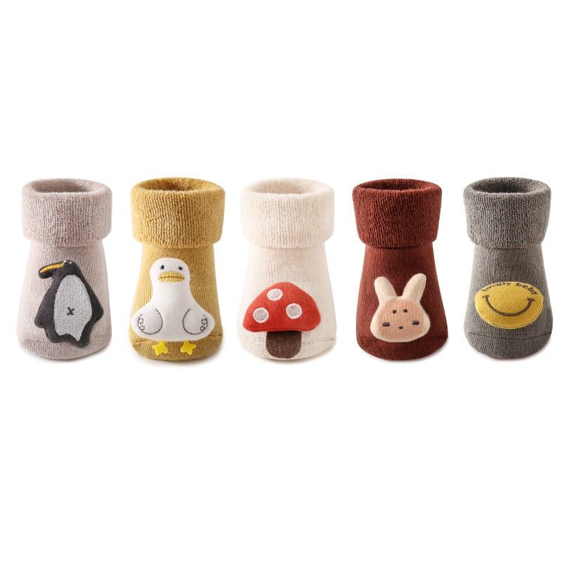 【SOCKS】暖かいアニマル柄ソックス C0045