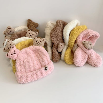 Warm Bear Hat & Scarf C0030