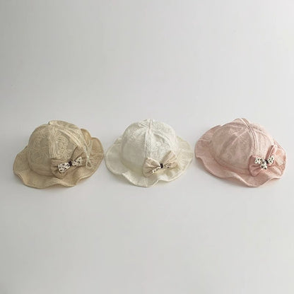 【HAT】蝶結び付き可愛い帽子 C0147