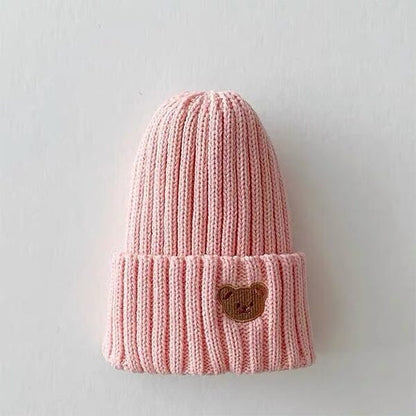 Bear Pattern Knitted Hat - All 7 Colors C0084