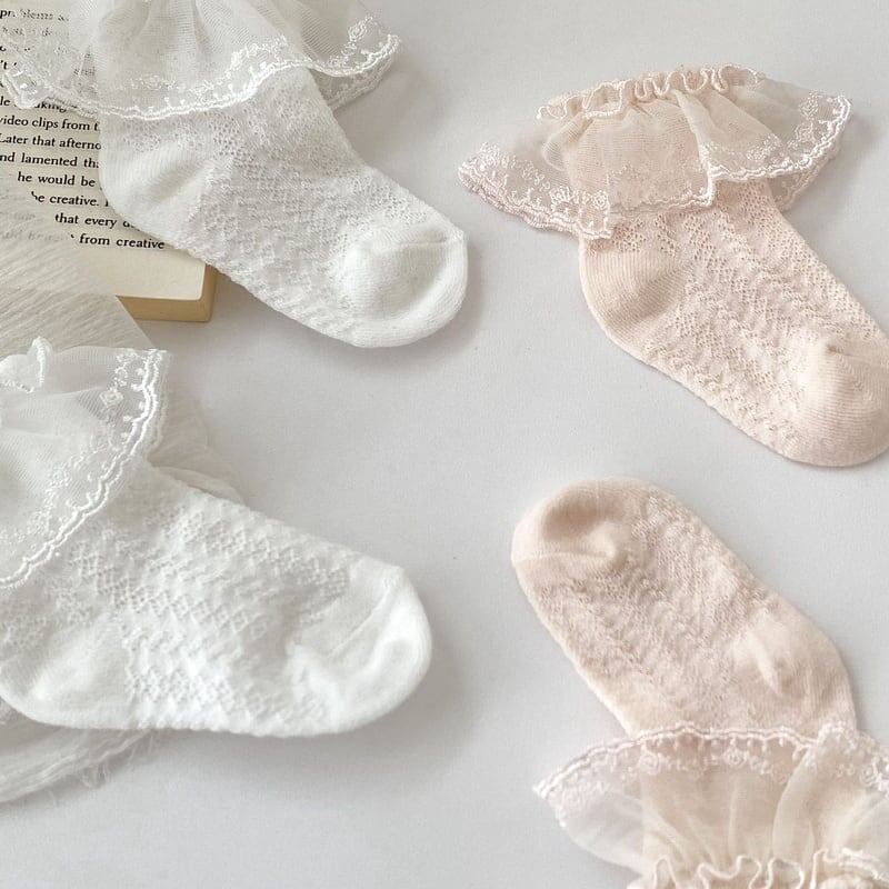 【SOCKS】可愛いレースソックス C0091