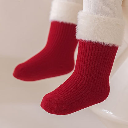 【SOCKS】暖かいレッドソックス C0179