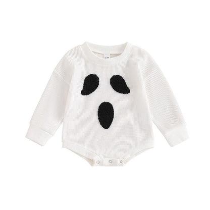 【秋新作】ハロウィーンワッフル悪魔ロンパース　全2色 A1105