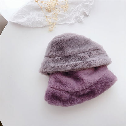 Warm Fluffy Kids' Hat C0199