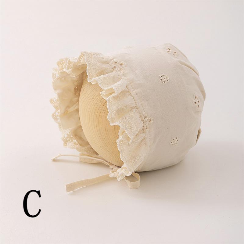 【HAT】可愛いレースボンネット　帽子 C0193
