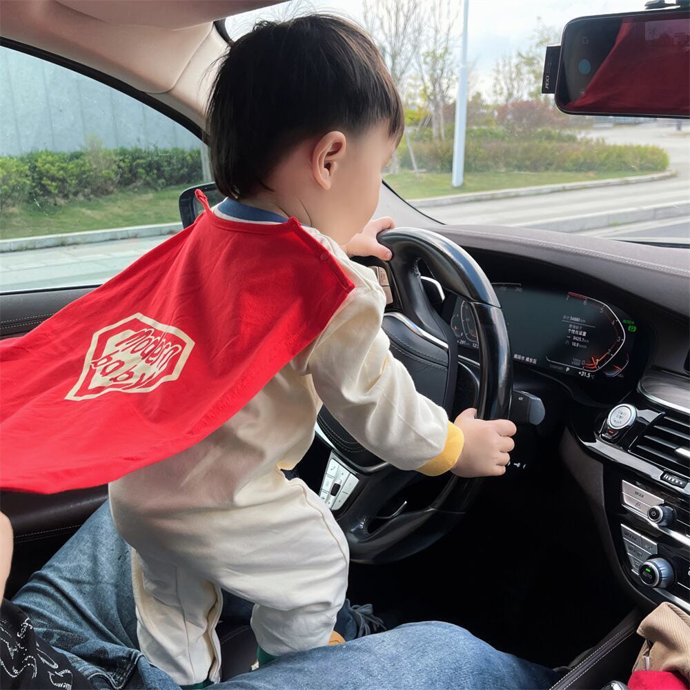 [Autumn New Arrivals] Superman All-in-One with Cape - 2 Colors A0564