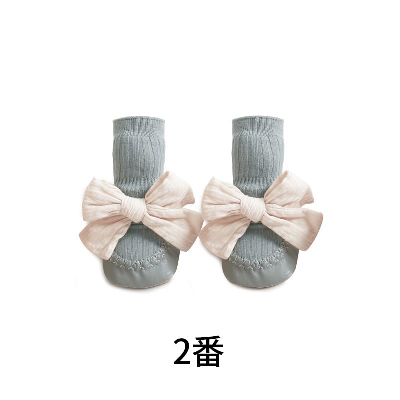 【SOCKS】可愛い蝶結び付きソックス C0203