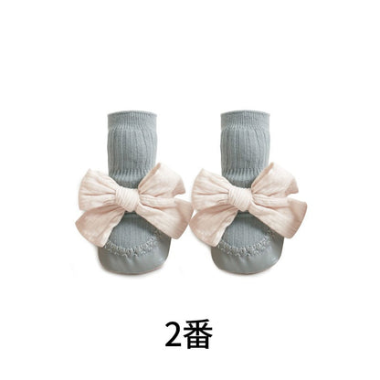【SOCKS】可愛い蝶結び付きソックス C0203