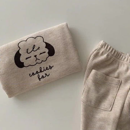 [Autumn New Arrival] Dog Print Loungewear - 2 Colors A0508