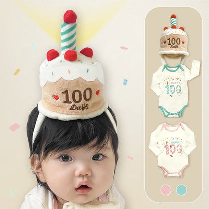 【秋新作】記念日用100日ロンパースORヘアアクセサリー A0746