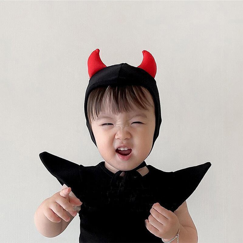 【秋新作】デーモン形ハロウィーンロンパース　全2色 A0870
