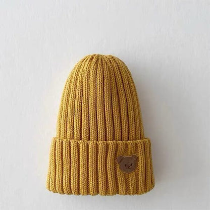 Bear Pattern Knitted Hat - All 7 Colors C0084
