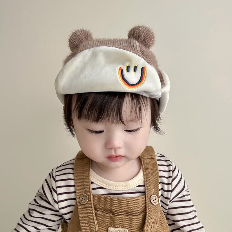【HAT】笑顔可愛い防寒帽子 C0061