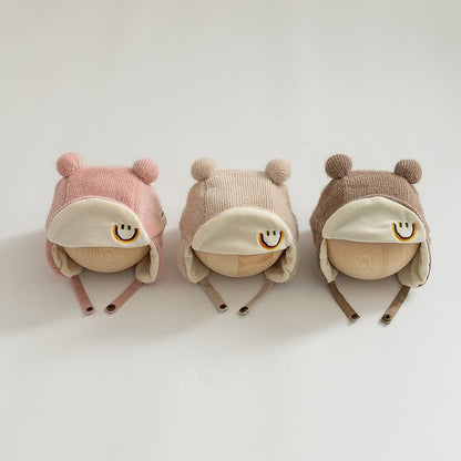 【HAT】笑顔可愛い防寒帽子 C0061