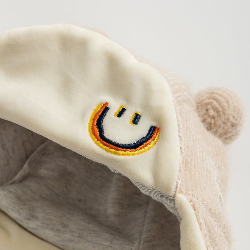 【HAT】笑顔可愛い防寒帽子 C0061
