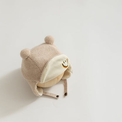 【HAT】笑顔可愛い防寒帽子 C0061