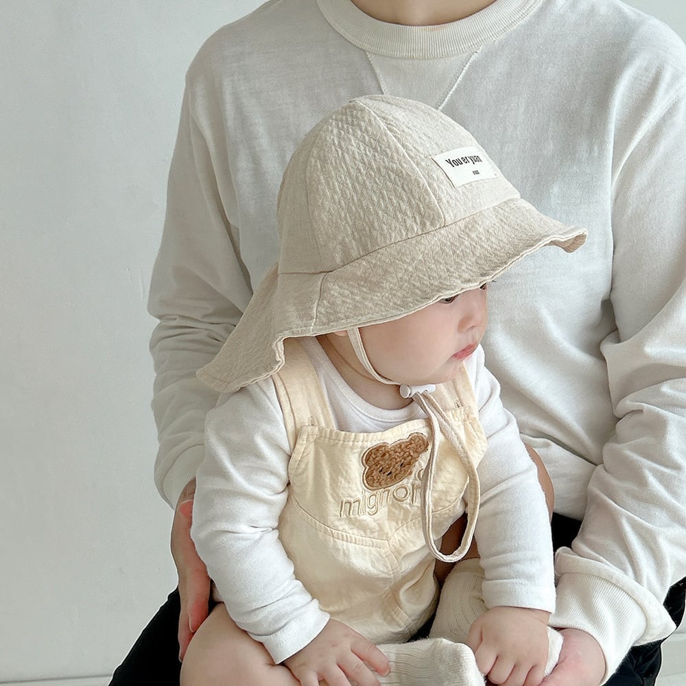 【HAT】可愛い英字ロゴボンネット C0248