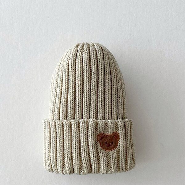 Bear Pattern Knitted Hat - All 7 Colors C0084