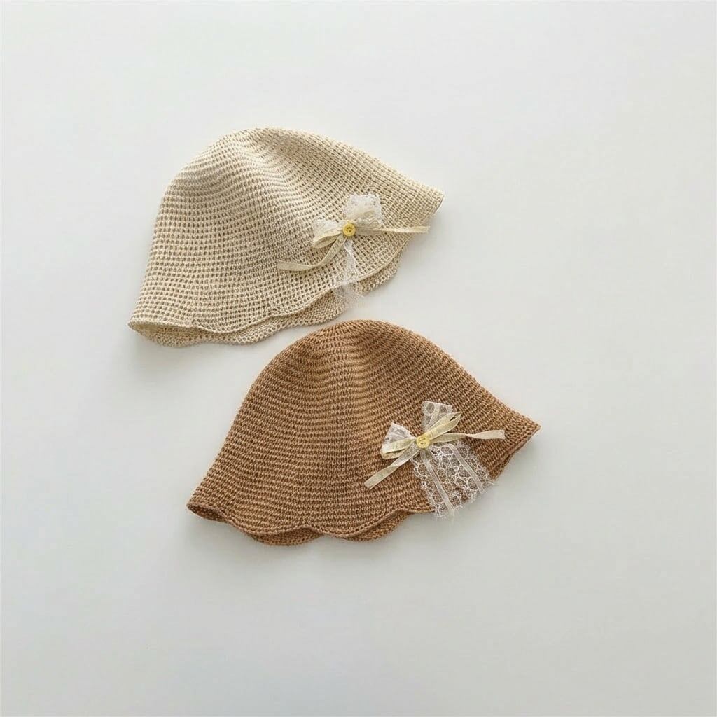 【HAT】レース麦わら帽子 C0260