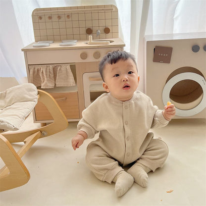[New Autumn Collection] Waffle Casual All-in-One - All 3 Colors A0657