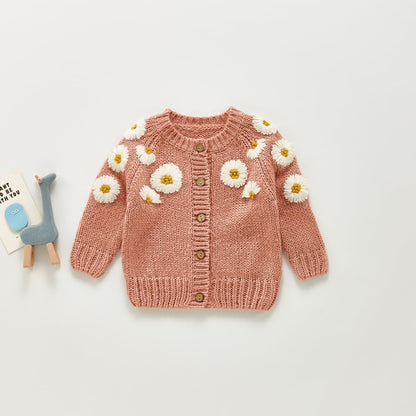 [Autumn New Arrival] Daisy Embroidery Cardigan - All 3 colors A0828