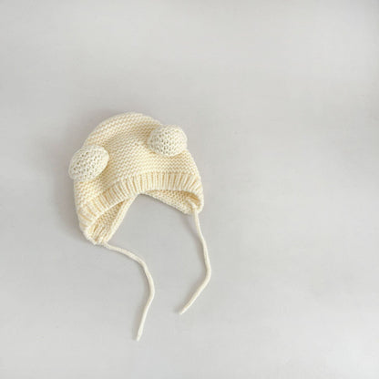 【HAT】可愛いクマニット帽子 C0164