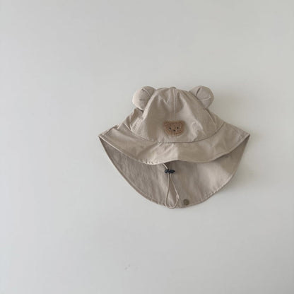 【HAT】クマさん日焼け止め帽子 C0276