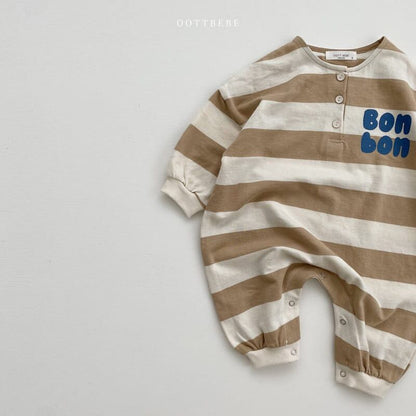 [Autumn New Arrival] English Letter Border All-in-One, 2 Colors A0107