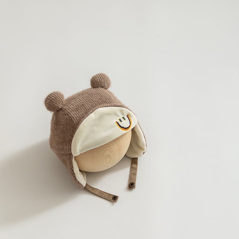 【HAT】笑顔可愛い防寒帽子 C0061