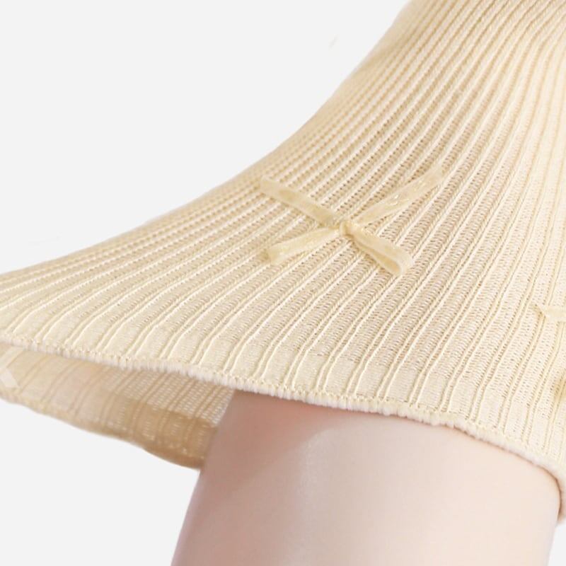 【SOCKS】蝶結び付きリブソックス C0118