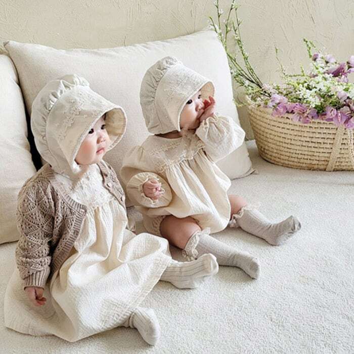 [Autumn New Arrival] Embroidered Lace Design Rompers or Dress, 2 Types, A1054