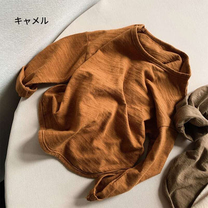 [Autumn New Arrival] Simple Versatile Plain Cotton T-Shirt - 8 Colors A0865