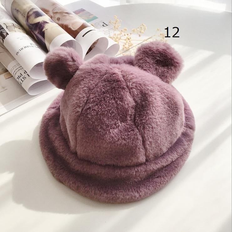 Warm Fluffy Kids' Hat C0199