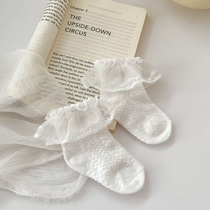 【SOCKS】可愛いレースソックス C0091
