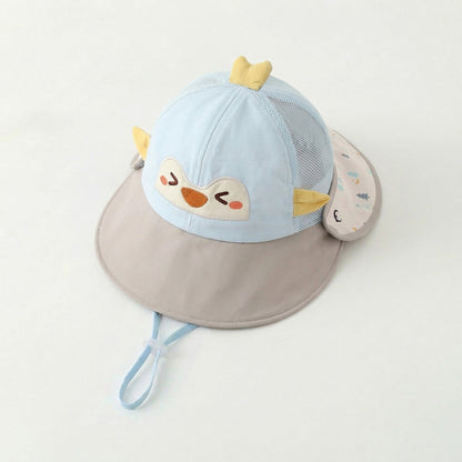 【HAT】日焼け止めカラーバリ帽子 C0189