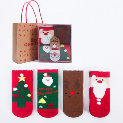 【SOCKS】クリスマスソックス　4ペアセット C0071