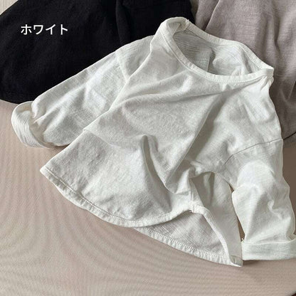 [Autumn New Arrival] Simple Versatile Plain Cotton T-Shirt - 8 Colors A0865