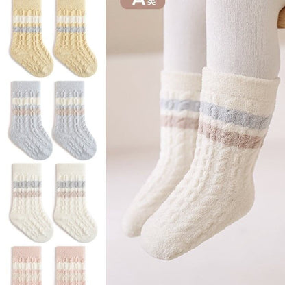 【SOCKS】カラーバリリブソックス C0040