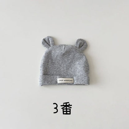 【HAT】可愛い無地ベア帽子 C0252