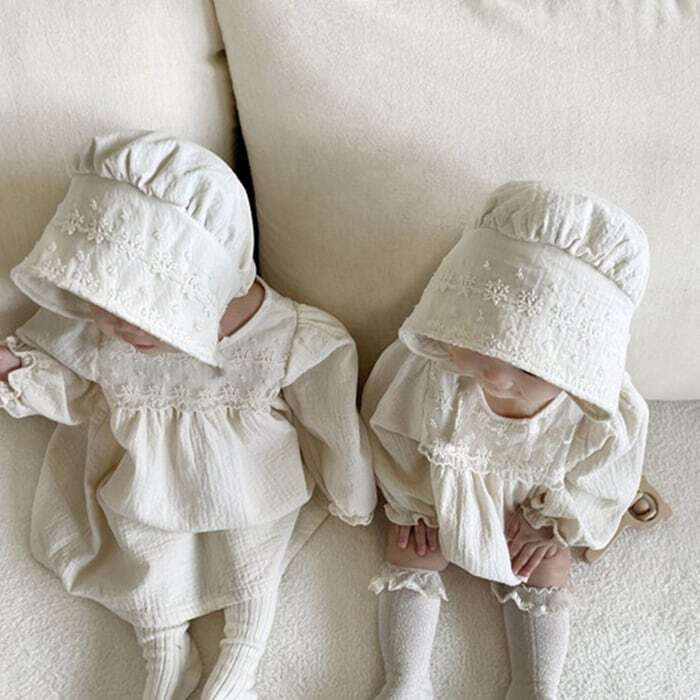 [Autumn New Arrival] Embroidered Lace Design Rompers or Dress, 2 Types, A1054