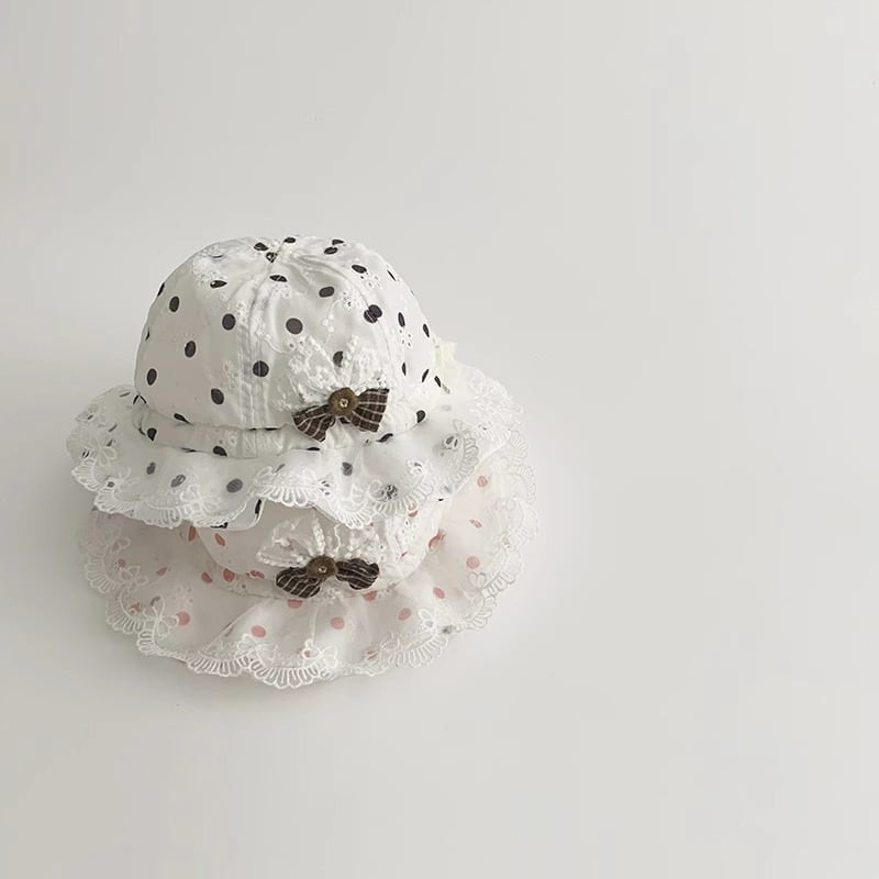 【HAT】レースドット可愛い帽子 C0217
