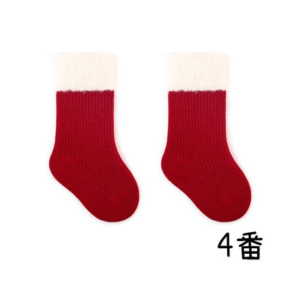 【SOCKS】暖かいレッドソックス C0179