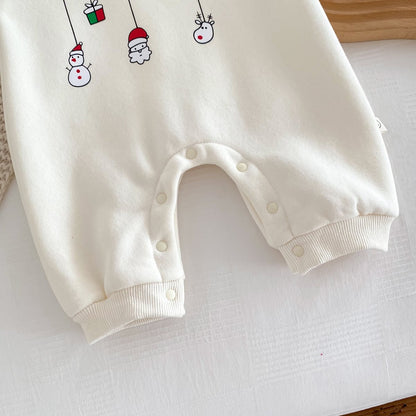 【66-90】クリスマスフードデザインオールインワン　全2色 A0429