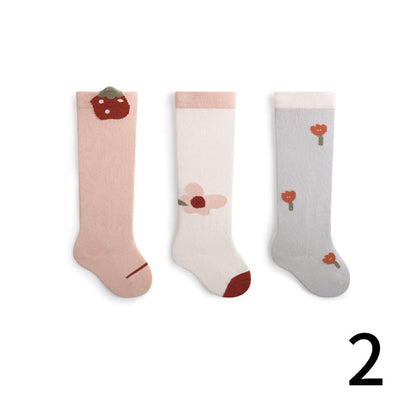 [SOCKS] Warm Cartoon Stockings - 3 Pair Set C0114