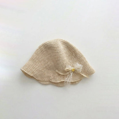 【HAT】レース麦わら帽子 C0260