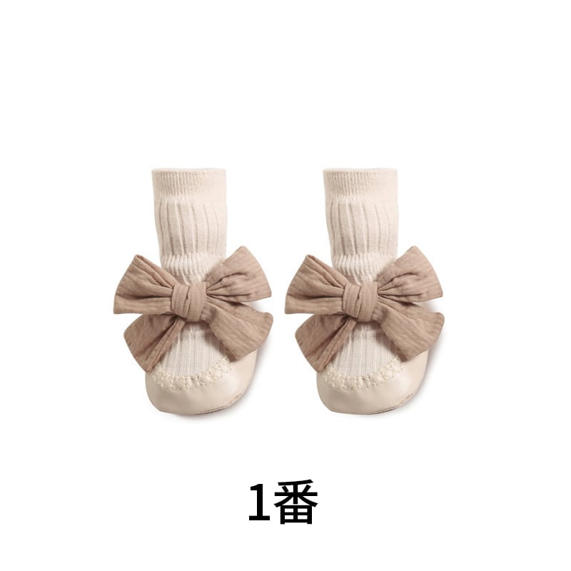 【SOCKS】可愛い蝶結び付きソックス C0203