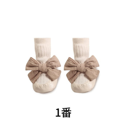 【SOCKS】可愛い蝶結び付きソックス C0203