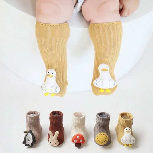 【SOCKS】可愛いアヒルリブソックス C0172