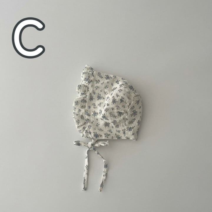 【HAT】可愛い花柄、ドット帽子 C0261
